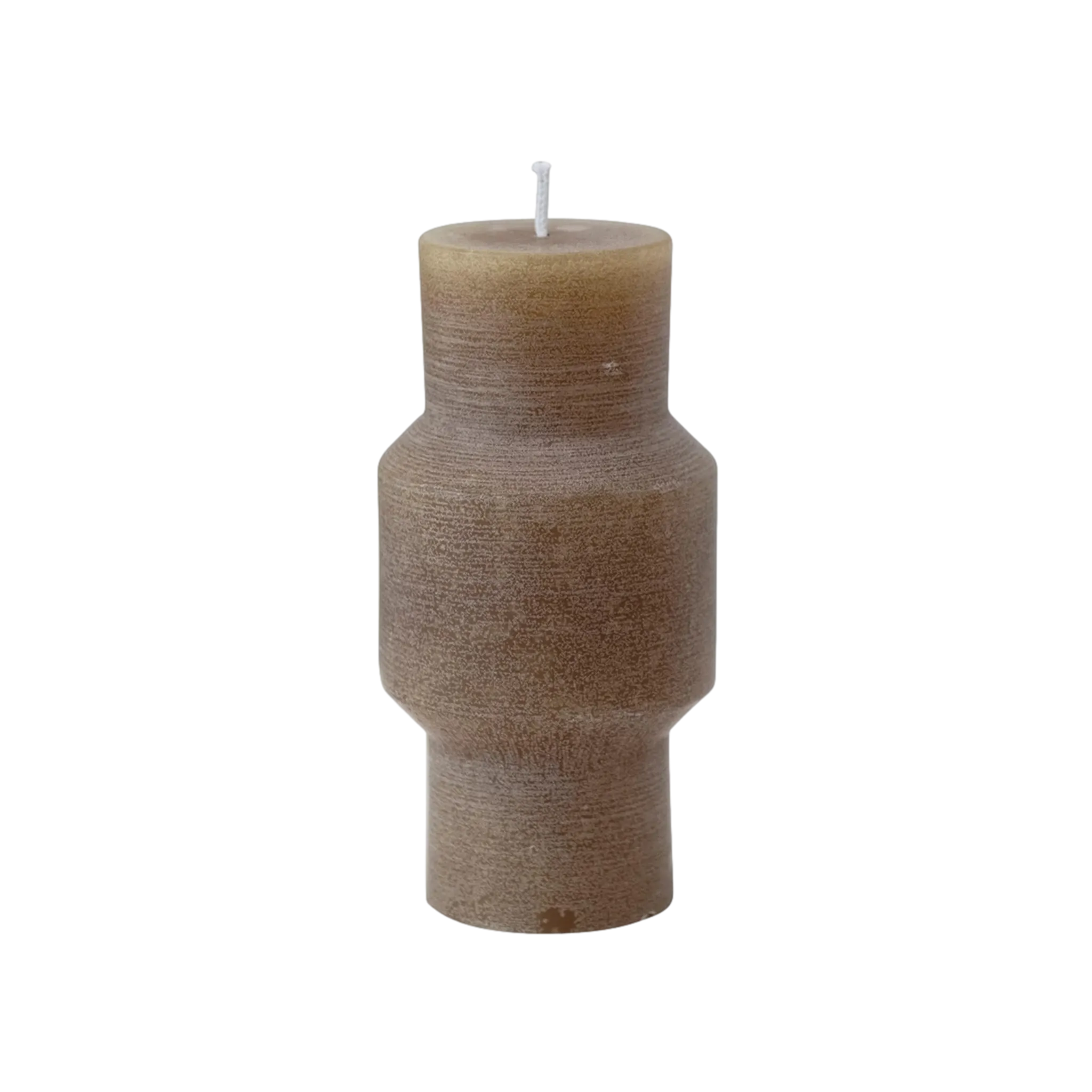 Totem Pillar Candle in Brown