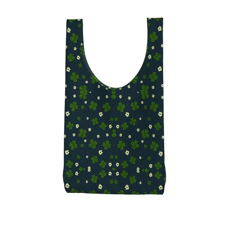 Waterproof Shopping Bag. Four Leaf Clover